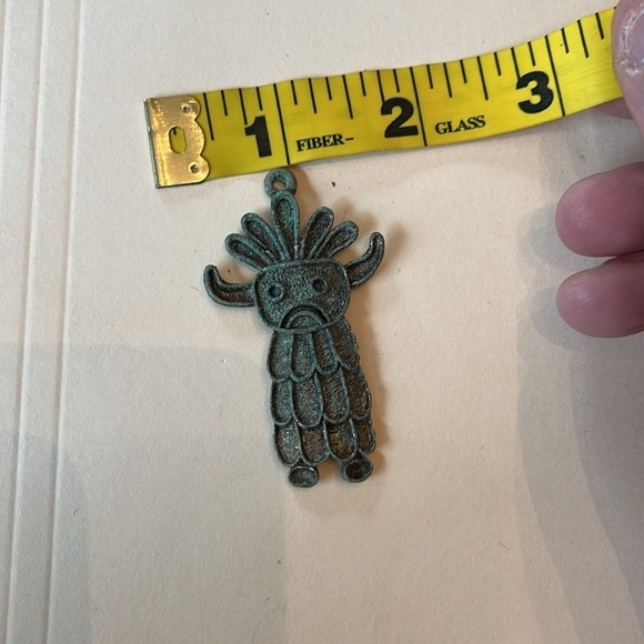 Vintage Pendant 1960s or 1970s Totem-Style Charm - Picture 5 of 6